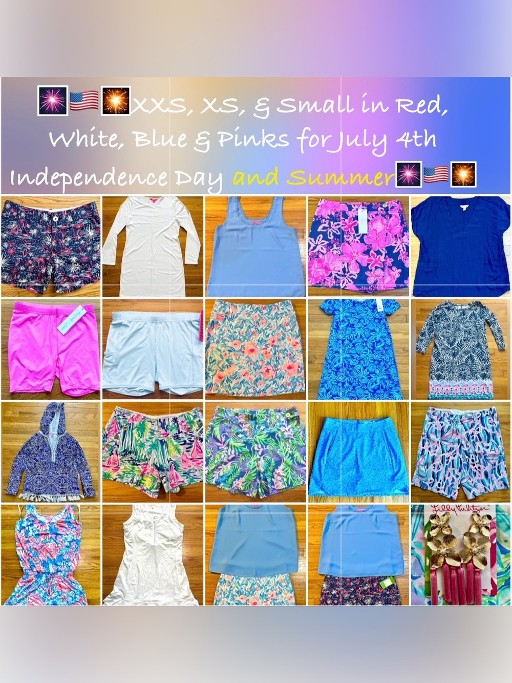 XXS-Large, red,white, blue, pinks check my listings! Bundle and save up to 30%!